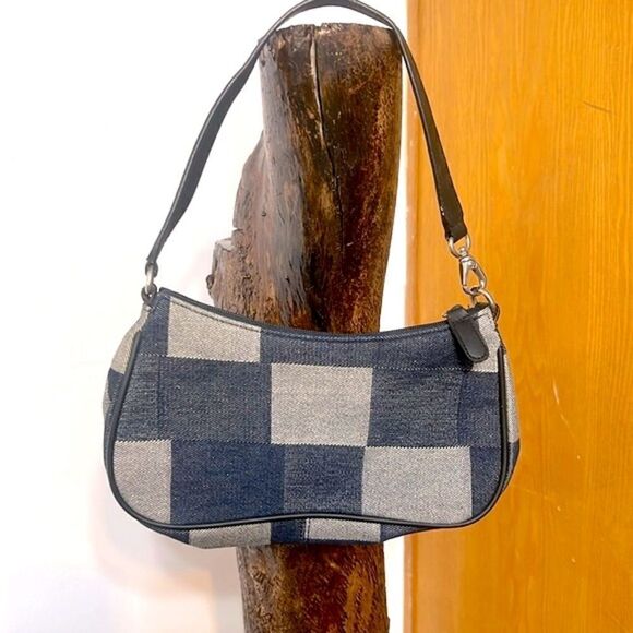 Handbags - Denim patch  shoulder bag